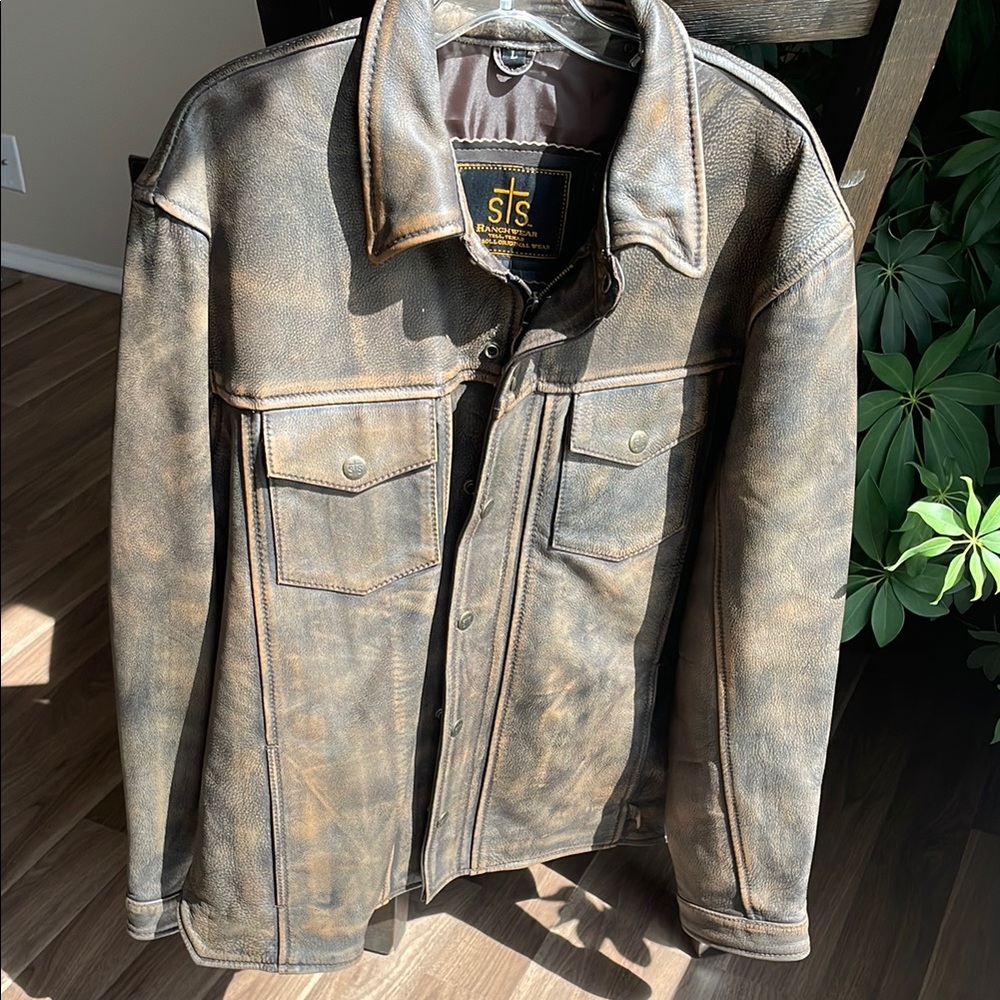 STS Ranchwear Brown Lightweight Shirt Jacket